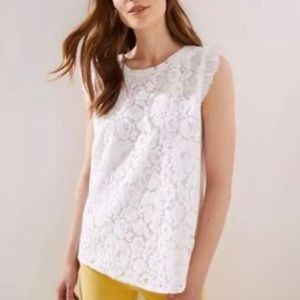 LOFT Size Medium Lace Top, business casual, business fomal top